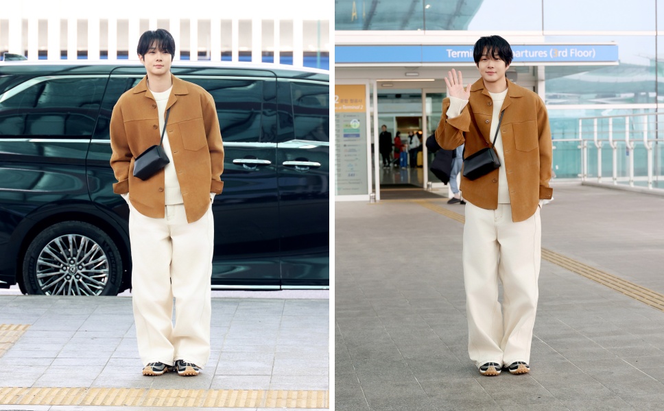 [공항패션] 최우식, 라떼처럼 부드러운 아웃핏은 ‘아미’ 27-Image